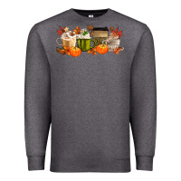 Charcoal Heather pumpkin spice Premium Sweatshirt - MaliasSmallBusiness