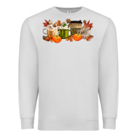 Dove Grey pumpkin spice Premium Sweatshirt - MaliasSmallBusiness