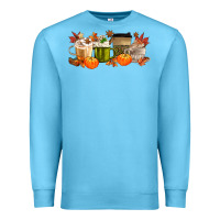 Ocean Blue pumpkin spice Premium Sweatshirt - MaliasSmallBusiness