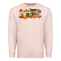 Pale Pink pumpkin spice Premium Sweatshirt - MaliasSmallBusiness