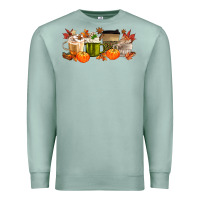 Seafoam pumpkin spice Premium Sweatshirt - MaliasSmallBusiness