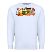 White pumpkin spice Premium Sweatshirt - MaliasSmallBusiness
