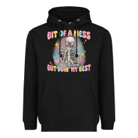 Bit Of A Mess But Doing My Best Heavyweight Hoodie | Teevron