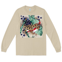 Mushroom statue of liberty leopard Long Sleeve Tee - BundleAndBundleShop