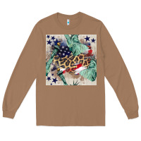 Toasted Coconut statue of liberty leopard Long Sleeve Tee - BundleAndBundleShop