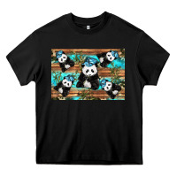 Black Camouflage Baby Panda Heavy Core Tee - Artiststas