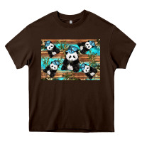 Chocolate Brown Camouflage Baby Panda Heavy Core Tee - Artiststas