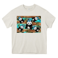 Cream Camouflage Baby Panda Heavy Core Tee - Artiststas