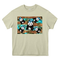 Mossy Camouflage Baby Panda Heavy Core Tee - Artiststas