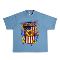 Pebble Blue 4th of july coffee cup Urban Heavy Tee - JahusDesignShop