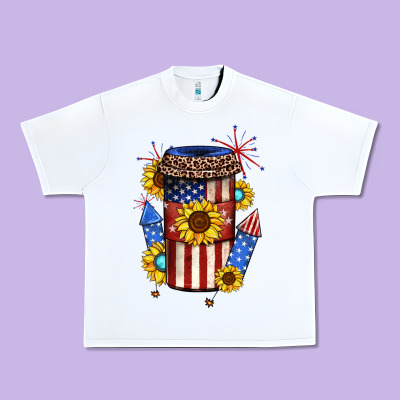 4th Of July Coffee Cup Urban Heavy Tee Designed By Jahusdesignshop