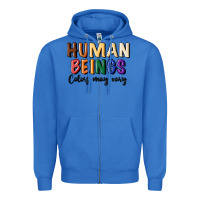 True Royal human beings colors may vary Zipper Hoodie - MaliasSmallBusiness