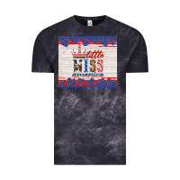 Cloud Black 4th of july little miss America Vintage Tee - HRA Design Shop