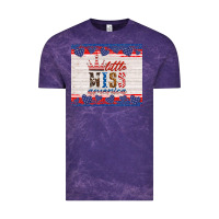 Cloud Purple 4th of july little miss America Vintage Tee - HRA Design Shop