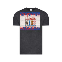Vintage Black 4th of july little miss America Vintage Tee - HRA Design Shop