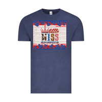 Vintage Denim 4th of july little miss America Vintage Tee - HRA Design Shop