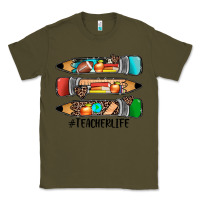 Army Green #teacherlife pencils Classic Tee - JahusDesignShop