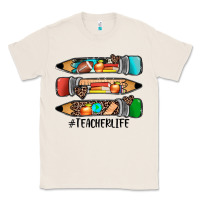 Natural #teacherlife pencils Classic Tee - JahusDesignShop