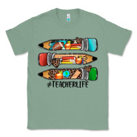 Sage #teacherlife pencils Classic Tee - JahusDesignShop