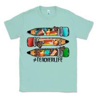 Seafoam #teacherlife pencils Classic Tee - JahusDesignShop