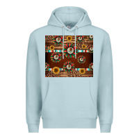 Blue Mist seamless mexican sunflower tumbler design Premium Hoodie - Jasminsmagicworld