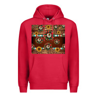 Cardinal seamless mexican sunflower tumbler design Premium Hoodie - Jasminsmagicworld
