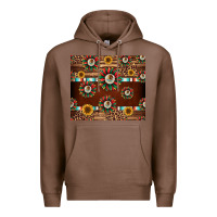 Chestnut seamless mexican sunflower tumbler design Premium Hoodie - Jasminsmagicworld