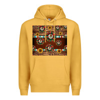Mustard seamless mexican sunflower tumbler design Premium Hoodie - Jasminsmagicworld