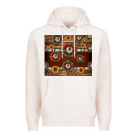 Pale Pink seamless mexican sunflower tumbler design Premium Hoodie - Jasminsmagicworld