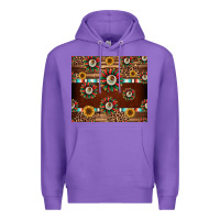 Purple seamless mexican sunflower tumbler design Premium Hoodie - Jasminsmagicworld