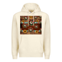 Sandshell seamless mexican sunflower tumbler design Premium Hoodie - Jasminsmagicworld