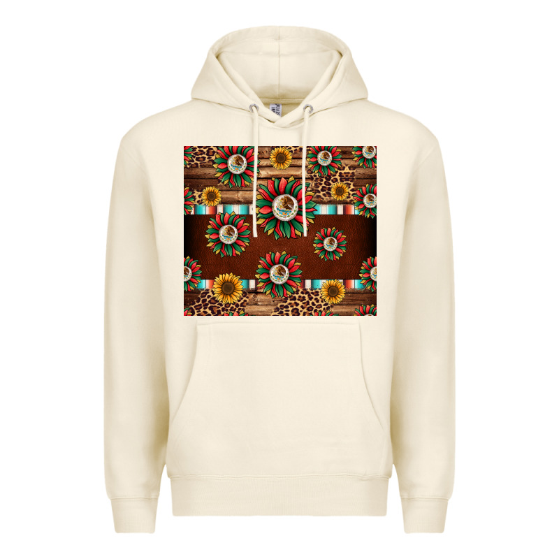 Seamless Mexican Sunflower Tumbler Design Premium Hoodie by Jasminsmagicworld | Teevron