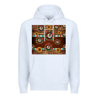 White seamless mexican sunflower tumbler design Premium Hoodie - Jasminsmagicworld