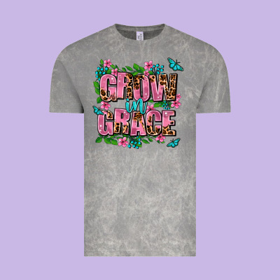 Grow In Grace Vintage Tee Designed By Adodesignshop