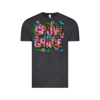 Vintage Black grow in grace Vintage Tee - AdoDesignShop