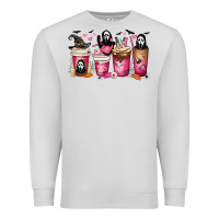 Dove Grey Scream Coffee Cups Premium Sweatshirt - MaliasSmallBusiness
