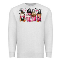 Oatmeal Heather Scream Coffee Cups Premium Sweatshirt - MaliasSmallBusiness