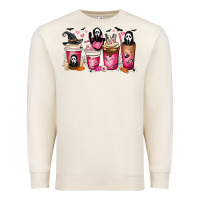 Sandshell Scream Coffee Cups Premium Sweatshirt - MaliasSmallBusiness
