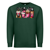 Sports Green Scream Coffee Cups Premium Sweatshirt - MaliasSmallBusiness