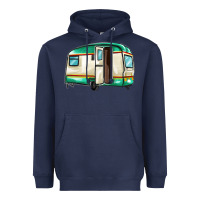 Navy caravan Heavyweight Hoodie - MaliasSmallBusiness