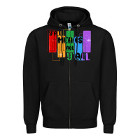 Black y'all means all y'all Zipper Hoodie - MaliasSmallBusiness