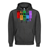 Charcoal Heather y'all means all y'all Zipper Hoodie - MaliasSmallBusiness