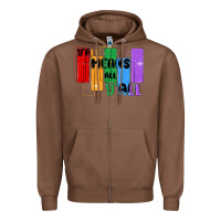 Chestnut y'all means all y'all Zipper Hoodie - MaliasSmallBusiness