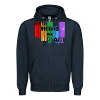 Navy y'all means all y'all Zipper Hoodie - MaliasSmallBusiness