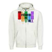 Oatmeal Heather y'all means all y'all Zipper Hoodie - MaliasSmallBusiness