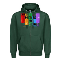 Sports Green y'all means all y'all Zipper Hoodie - MaliasSmallBusiness
