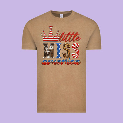 Little Miss America Vintage Tee Designed By Hra Design Shop