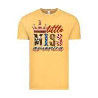 Vintage Mustard little miss america Vintage Tee - HRA Design Shop