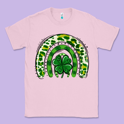 St Patrick Rainbow Classic Tee Designed By Jasminsmagicworld