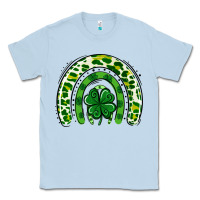 Dusty Blue St Patrick Rainbow Classic Tee - Jasminsmagicworld